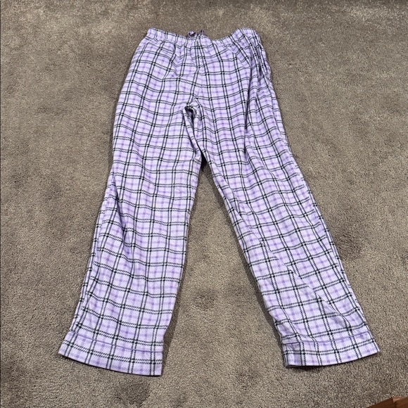 Aria Purple Plaid Fleece Pajama Set SIZE S - Picture 7 of 7